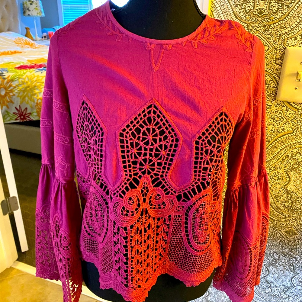 Beautiful Mauve Anthropologie Shirt
